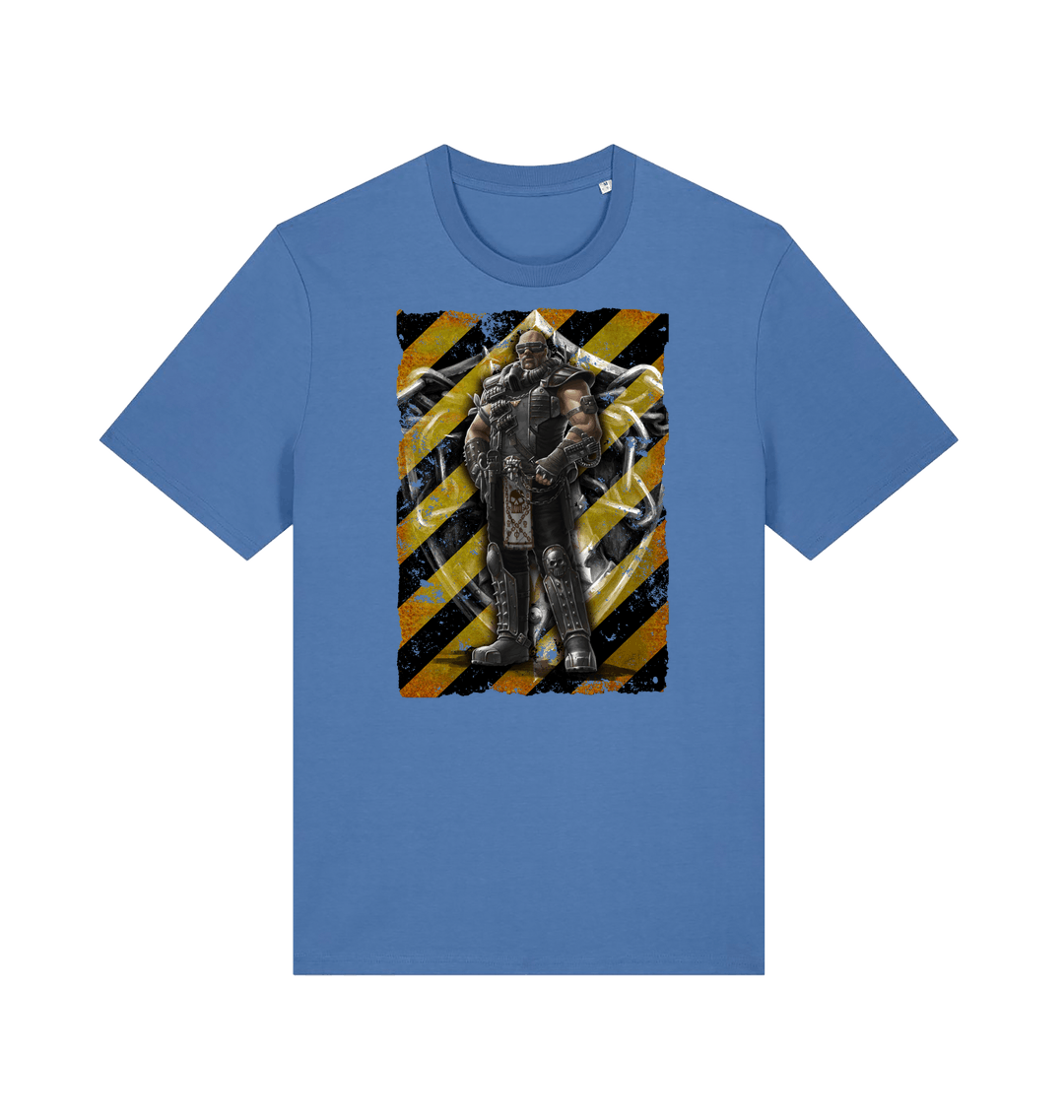 Bright Blue Printed T-shirt Front